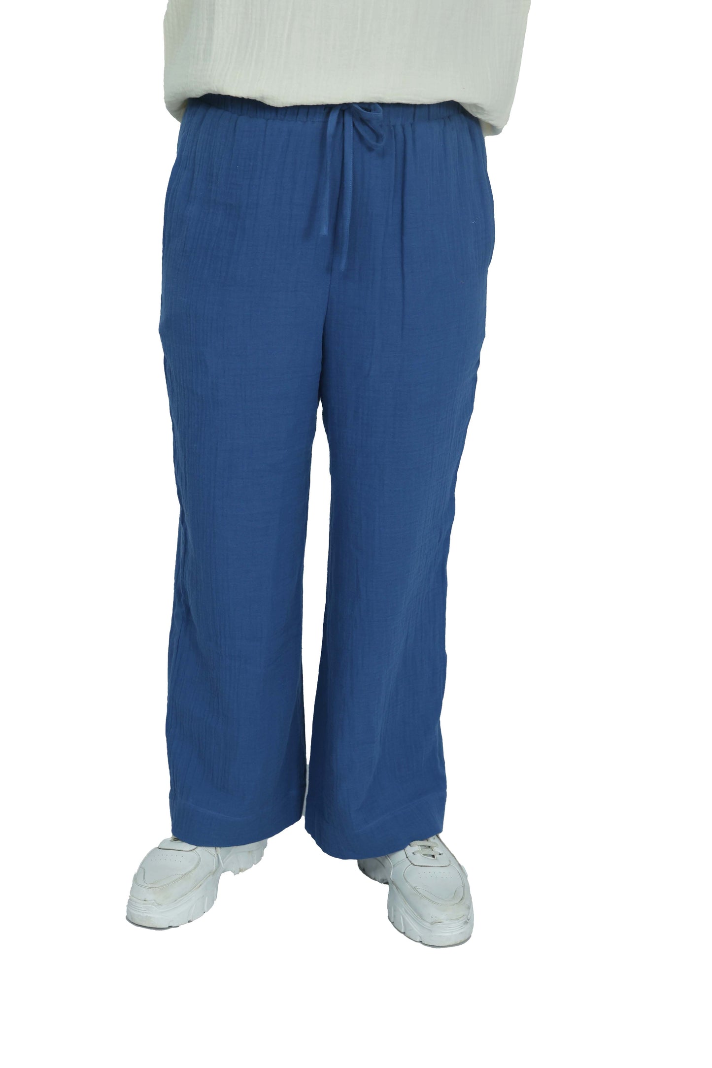 Straight Pants with Side Pockets
