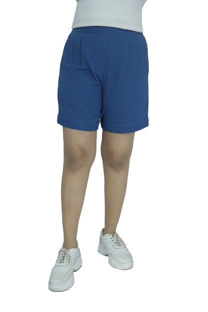 High-Waist Shorts with Side Pockets