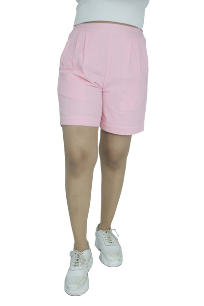 High-Waist Shorts with Side Pockets